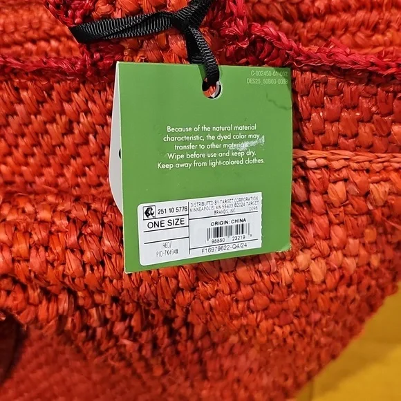 Kate Spade X Target Raffia Bow Tote Bag NWT - Picture 8 of 8